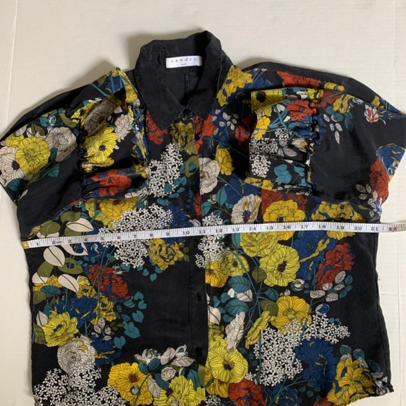 Sandro Silk Floral Blouse - Picture 6 of 11
